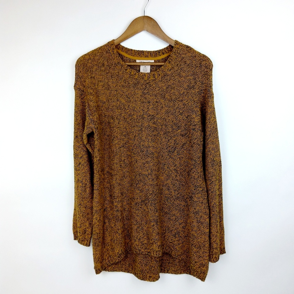 Philosophy Mustard Black Heathered Sweater Size M
